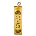 2"x8" 5th Place Stock Event Ribbons (Soccer) Carded